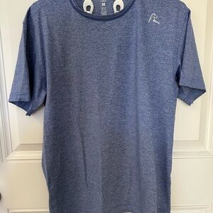 Rhoback Blue Short Sleeve Tee with Soft Fabric and Relaxed Fit